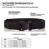 TacFirst Service Belt Black Police Security BW Emergency Service with Velcro Lower Belt, black, l