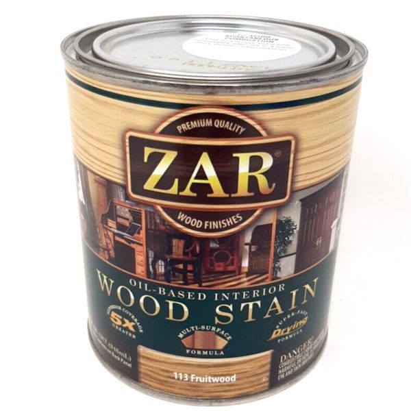 Zar Interior Stain 113 FRUITWOOD Quart New Discontinued and Hard to Find