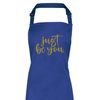 Shopagift Just be you- Gold Apron - Blue