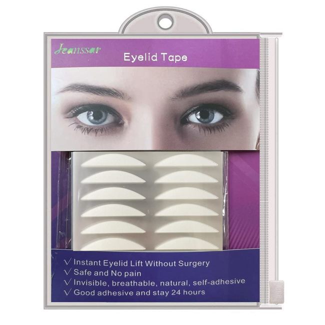 288PCS 5MM Eyelid Tapes Sticker, Unsichtbare Eyelid Lift Strips Beauty Tools für schlaffe, hängende, hängende Augenlider, Selbstklebende Augenlidkorrekturstreifen, halten 24 Stunden