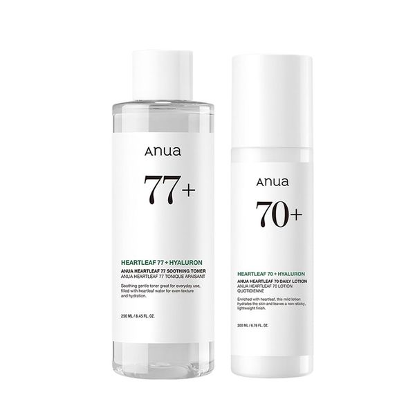 ANUA Doc Dami Soothing 2 Step Set (Lotion + Milky Lotion), Sensitive Dry Skin, Moisture Moisturizing Care, All-in-One Moist Lotion, Moisture Sense, Sensitive Skin, Dry Skin, Mixed Skin, Skin Care Set,