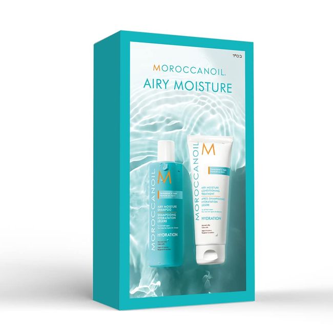 Moroccan Oil Airy Moisture Shampoo & Conditioning Treatment Set (Argan Oil Formulated Hair Shampoo, Conditioner)