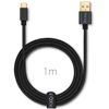 USB C cable 1m, 10 Gbit/s (1.25 GByte/s), USB 3.2 Gen2 (3.0, 3.1), USB Type C charging cable and data cable, black