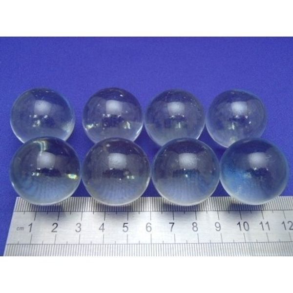 Hanaaki CM-10 Marbles Clear 1.2 inches (30 mm) 8 Tablets | Stone & Glass