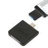 ID Mobile Phone Card Reader, Type C Interface 125Khz Portable Smart Card Reader Compatible with Phones, Stable Performance, Plug and Play (Black)