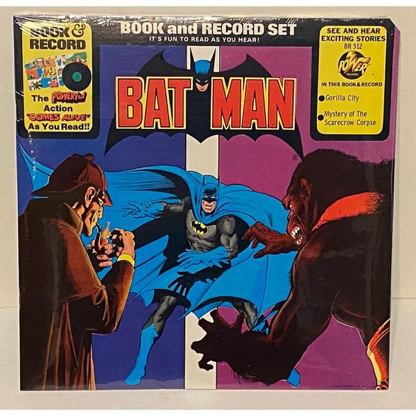 1976 Batman "Gorilla City" Book & Record Set BR512 Sealed LP 33