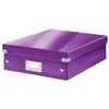 Leitz Organiser Box, Click and Store Range 60580062 - Medium, Purple