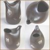 Rust Color Leaves Clove [Raise 2 Piece Glass with]