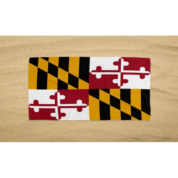 Maryland Flag /  Beach Towel - 1