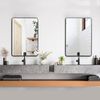 2 PCS 24'' x 36'' Bathroom Wall Mounted Mirror Black Rectangular Vanity Mirrors