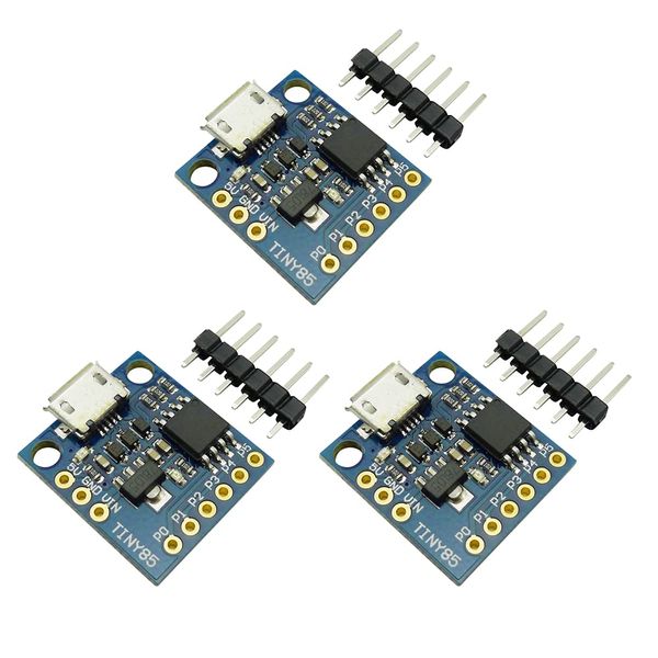 KKHMF 3pcs Digispark Kickstarter Attiny85 Micro USB Development Board for Arduino ATtiny MCU
