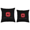 AI Artificial Intelligence Brain Computer Chip Technology Throw Pillow