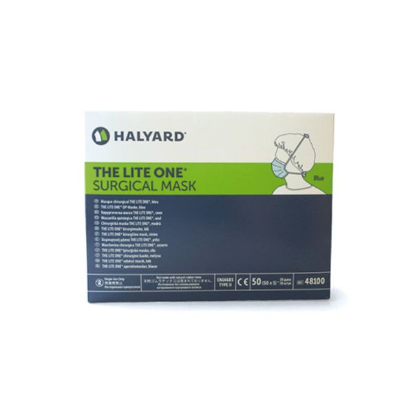 Halyard Health 48100 Lite One Surgical Masks Blue - 50ct