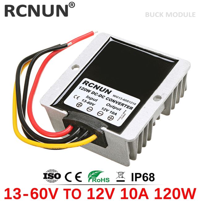 DC 12V to DC 24V 5A 120W Step Up Boost Converter Voltage Regulator DC/DC  Transformer - Waterproof for Golf Cart, Boat, etc 