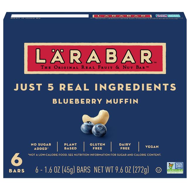 Larabar Bar Bluberry Muffin 6 Pieces 9.6 Oz (Pack Of 8)