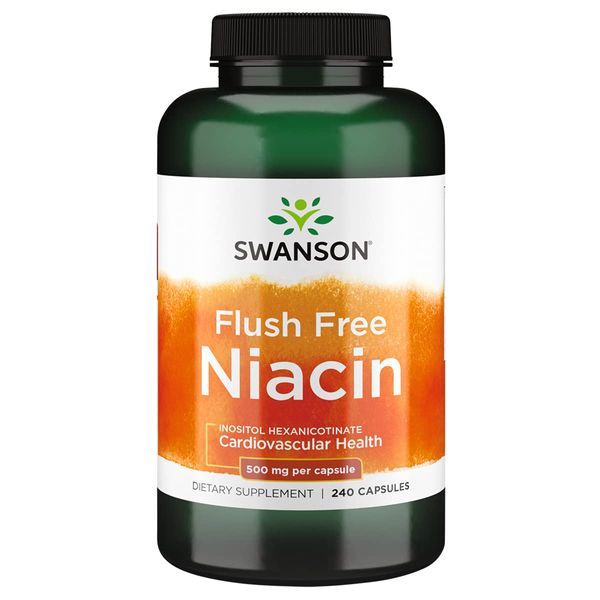 Swanson Flush Free Niacin 500 Milligrams 240 Capsules
