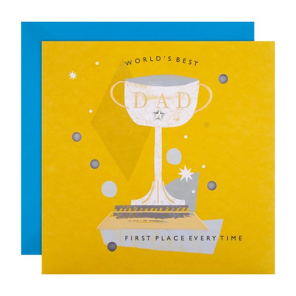 Hallmark Large Father's Day Card for Dad - Contemporary Trophy Design