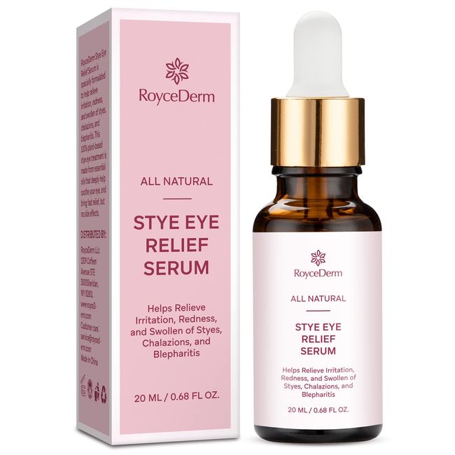 Roycederm Stye Eye Treatment, Chalazion Remover For Eye Stye, Stye Eye Relief Serum for Styes Chalazion and Blepharitis Treatment, Fast Relief