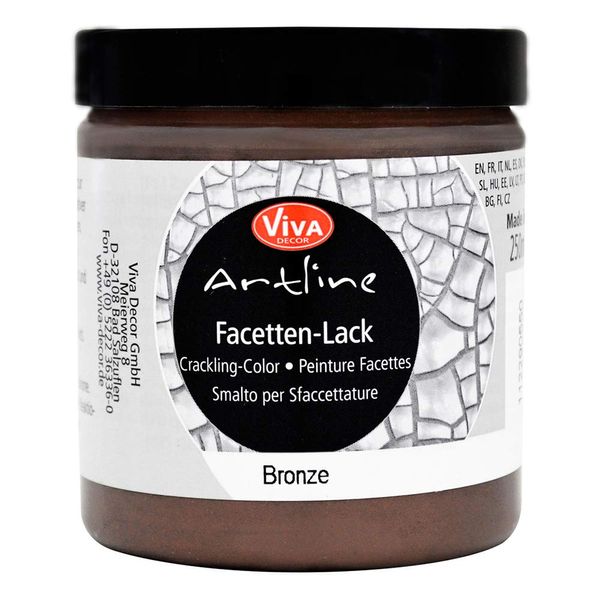 VIVA DECOR - 3PL 112290550 ARTLINE CRACKLING CO BRONZE, Einheitsgröße
