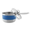 Chantal Stripes 2.5 Quart Pouring Saucepan with Strainer Glass Lid