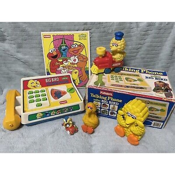 Sesame Street Puzzle Big Bird Toys Lot