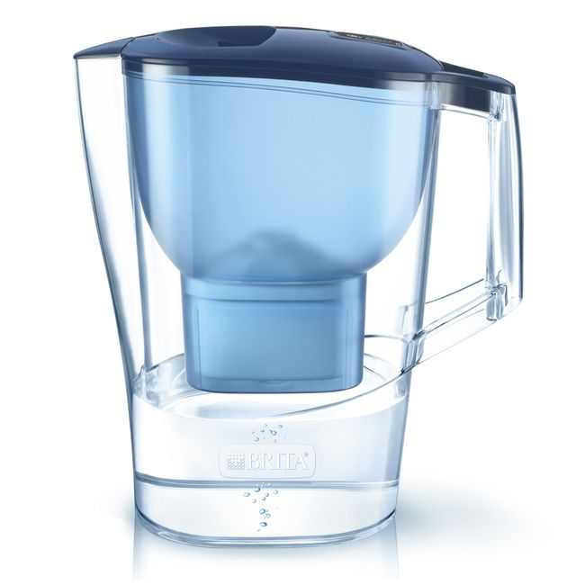 Brita Aruna XL Blue (1 Cartridge Increased) (2 Months Replacement with 12 Items) Pot Type Water Filter