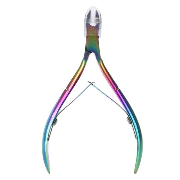 Colorful Nail Clipper Colorful Stainless Steel Titanium Nail Dead Skin Removal Clipper Cuticle Scissors Manicure Pedicure Tool