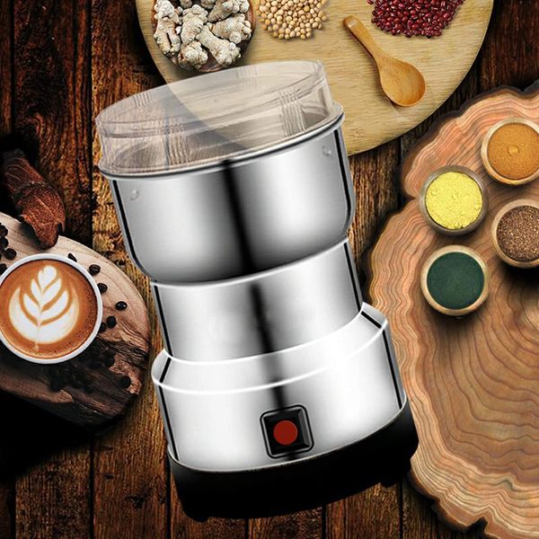 Electric Coffee Bean Grinder Grinding Milling Bean Nut Spice Grinder Matte Stainless Blender