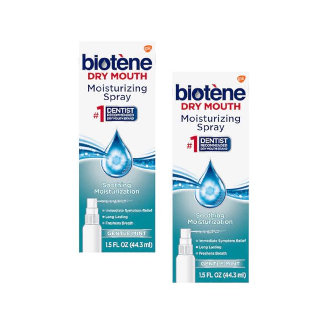 Biotene Moisturizing Mouth Spray, 1.5 fl oz - 2pc