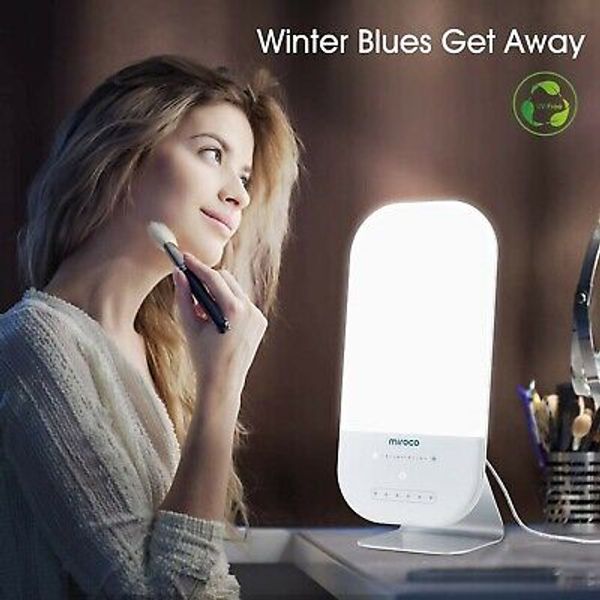 Miroco MI-CL007 Light Therapy Lamp LED Sunlight Lamp with Timer NEW