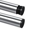 28 PCS Black Round Tube Plastic Plugs End Caps (38mm)
