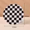 4 PCS Black Acrylic Cup Coasters, 9.5cm Round Acrylic Coasters, Heat Resistant Table Protector