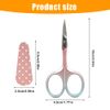 Eyebrow Scissors Curved Beauty Scissors Nail Scissors for Women, Cute Facial Trimming Scissors Nose Hair Scissors for Men