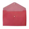 JMS we create smile A4 Translucent Stud Wallet (30 Pcs) Plastic Popper Document Wallets Waterproof, Clear Transparent Folder – Plastic Popper Wallet with Button Closure (RED)