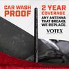 AntennaMastsRus - The Original 6 3/4 INCH is Compatible with GMC Sierra 2500 (2020-2025) - Car Wash Proof Short Rubber Antenna - Reception Guaranteed - German Engineered - Internal Copper Coil