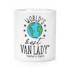 World's Best Van Lady Makeup Brush Pencil Pot