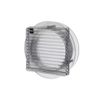 Simon Vent-A-Matic Modern Transparent Static Ventilator with Integrated Storm Guard, 162mm Diameter, Silent, Highly Efficient (No Electricity), Window Mount, Touchpad Control