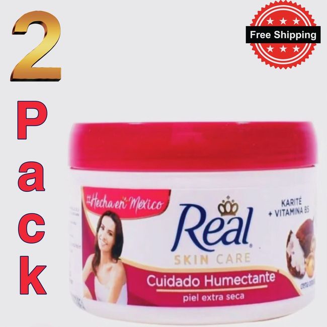 2, Crema Real Skin Care Humectante Karite,Vitamin B5 220g Extremely Dry Skin