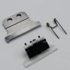 Professional Adjustable 2-Hole Double T Wide Replacement Blade Set #2215 for Wahl Detailer Corded/Cordless Hair Trimmer (Silver)