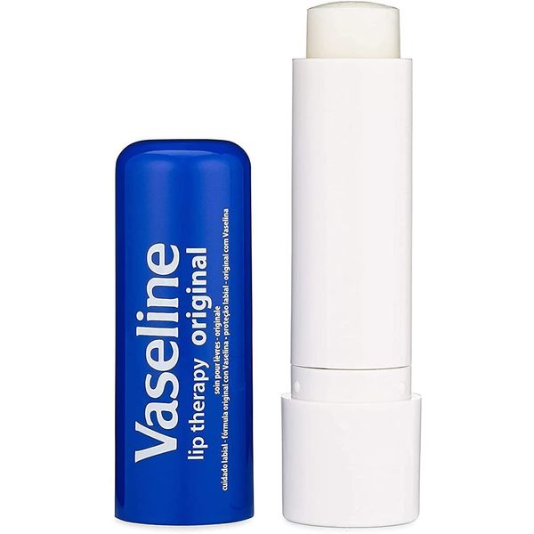 Vaseline Lip Therapy Stick Original with Petroleum Jelly for Soft Smooth Lips | Intensive Lip Repair Treatment 4.8g, white