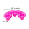 2 Pcs Nail Soaking Hand Bowl Manicure Soak Off Finger Bowl Separate Nail Gel Removal Bowl Nail Art Tips Bowl for Polishing Remover Treatment (Rose Red and Black)