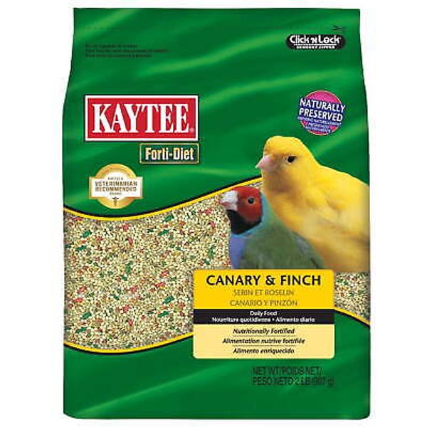 Forti-Diet Pet Canary and Finch Pet Bird Food Seed, 2 lb