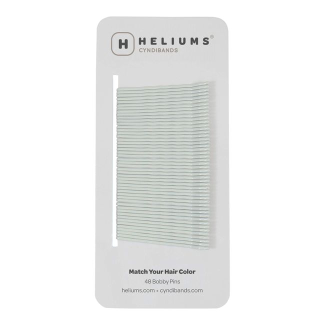 Heliums White Bobby Pins, Premium Hold Hair Pins, 2 Inch Wavy - 48 Count