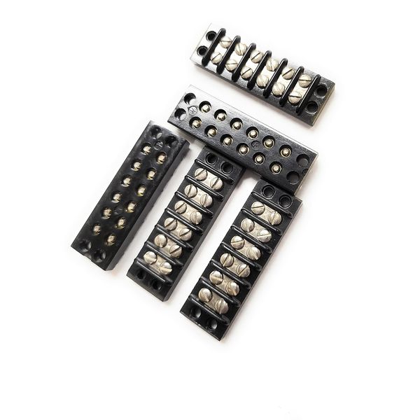 KULKA 410-06 (5PCS) 6 Position Terminal Block Small Dual Row 2" Length 5/8"Width