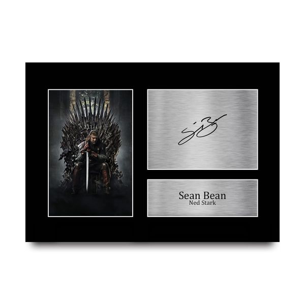 HWC Trading A4 Sean Bean Game of Thrones Gifts Printed Signed Autograph Picture for TV Show Fans