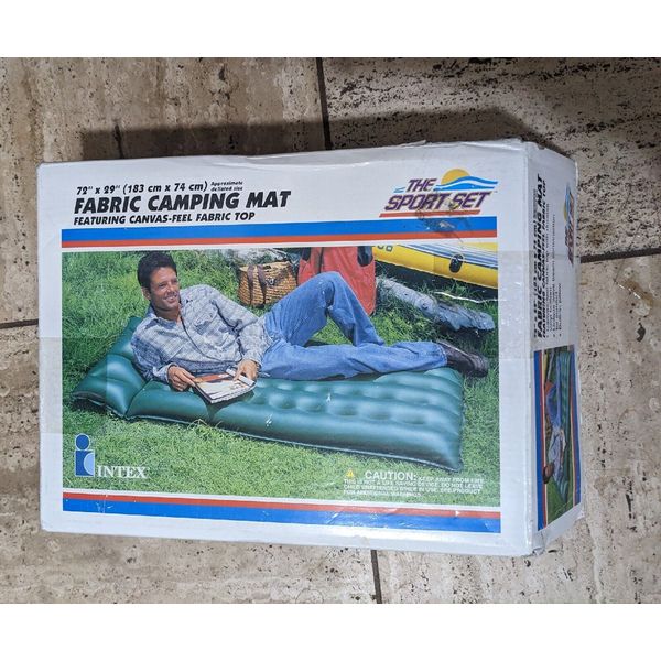 Intex Inflatable Camping Mat Mattress Or Waterproof Pool Lounger, New Camping