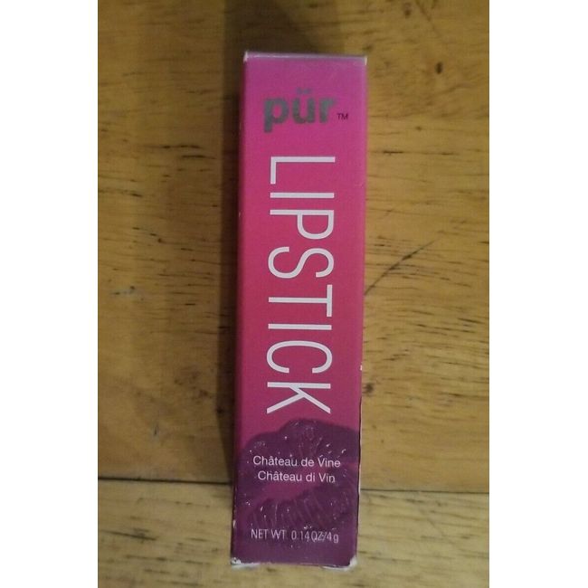 PUR Minerals Chateau de Vine Lipstick, Shopaholic, 0.14oz/ 4g, NIB