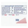 White Globe Thermal Printer Label with Safe Handling Instructions Red/Blue