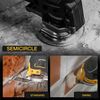 Diamond Oscillating Multi Tool Blades 5 Pcs Set, Precise & Clean Cutting for Grout Removal, Cleaning Mortar