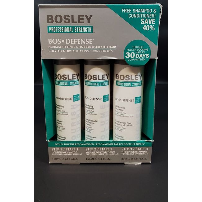 Bosley-Bos Defense Shampo Conditioner Non-Color Thickening Treatment